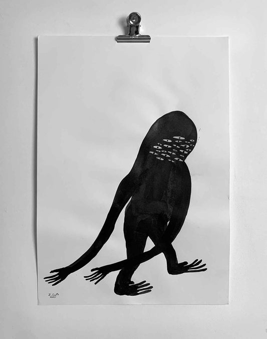 DRAGING MYSELF ALONG (ORIGINAL ARTWORK)