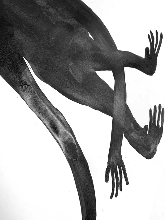 DRAGING MYSELF ALONG (ORIGINAL ARTWORK)