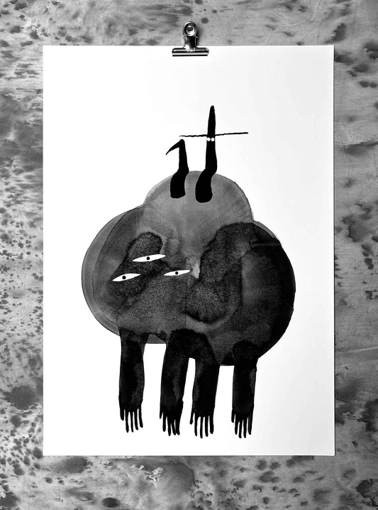JUST RIDING ALONG (PRINT)