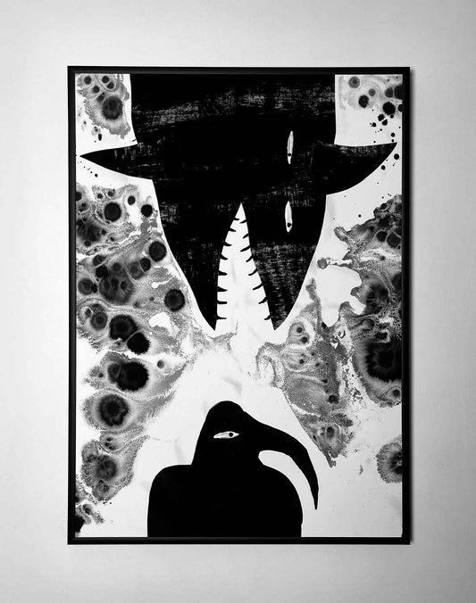THE SHARK AND THE BIRD (PRINT)